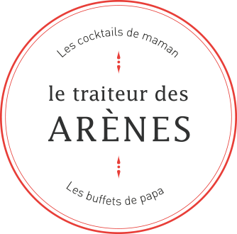 Logo traiteur des arènes, coktail, buffets, reception