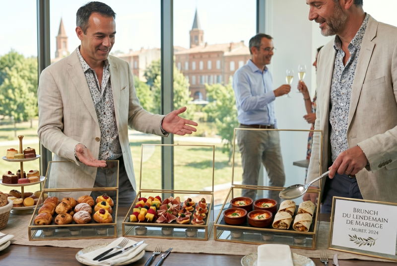 Traiteur pour organisation de brunch de lendemain de mariage à Muret 